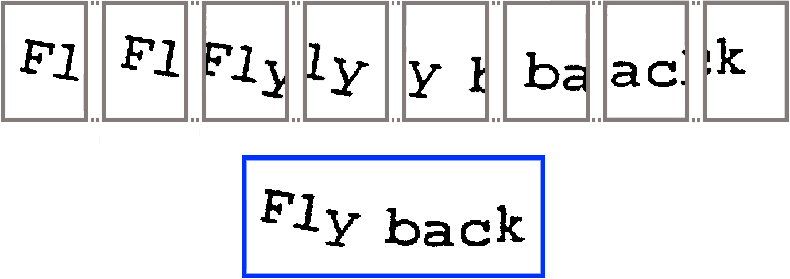 Image stitching for pen scanner recognition