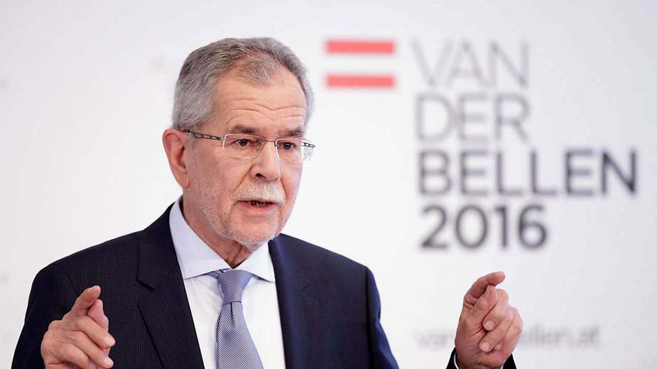 Austrian president Alexander Van Der Bellen (Green Party)