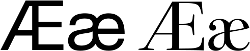 Ae ligature