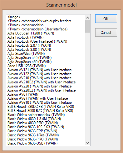 Twain-based scanner support